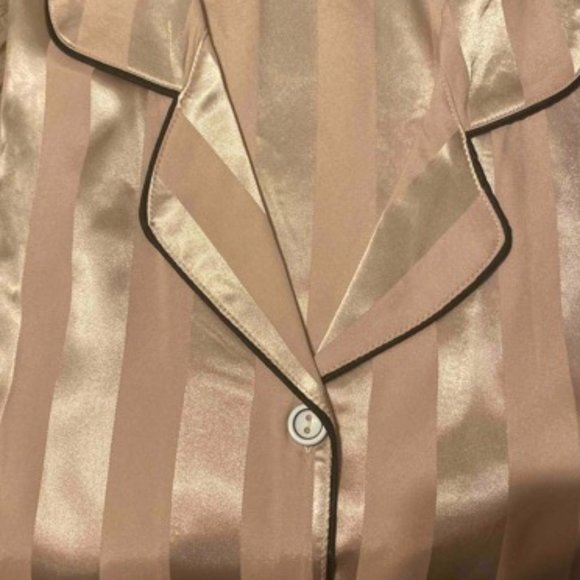 Apricot Satin Top and Pant Night PJ Set - Picture 4 of 7